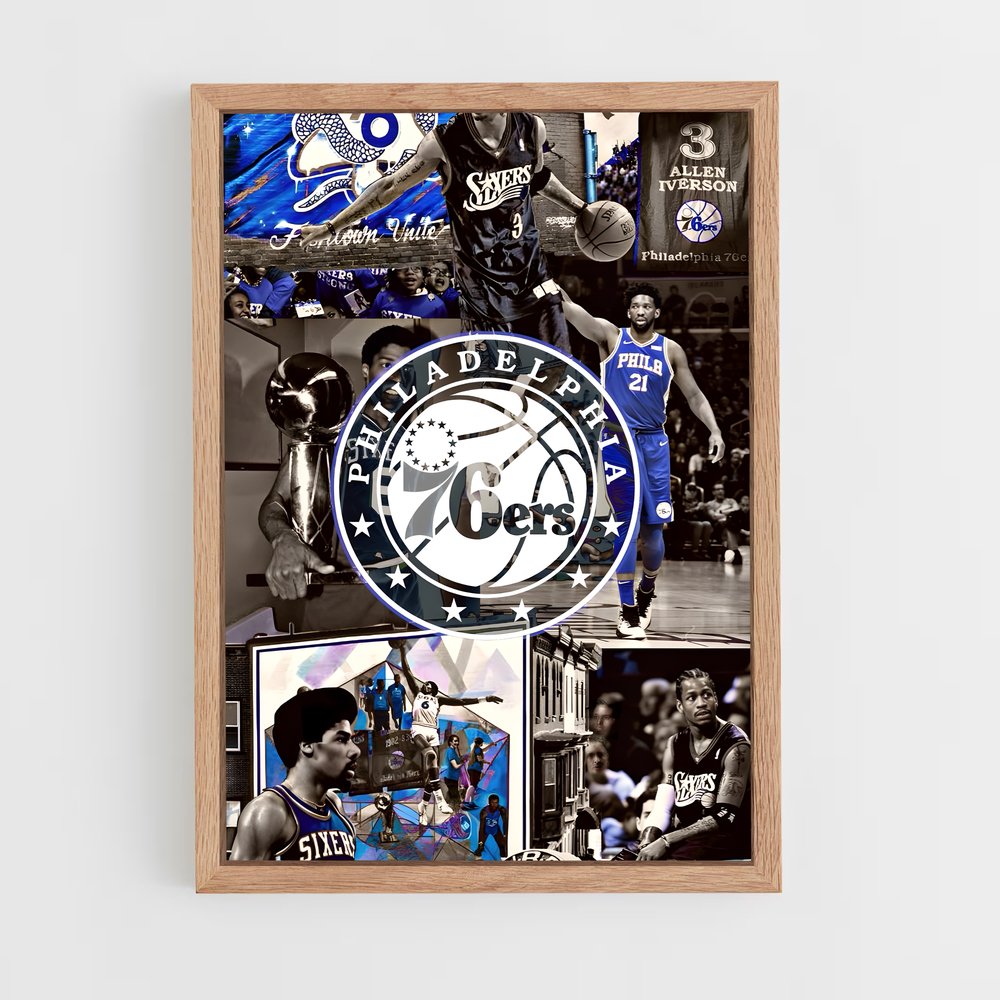 Poster Sixers Unis – affiche Basketball (vue 4)